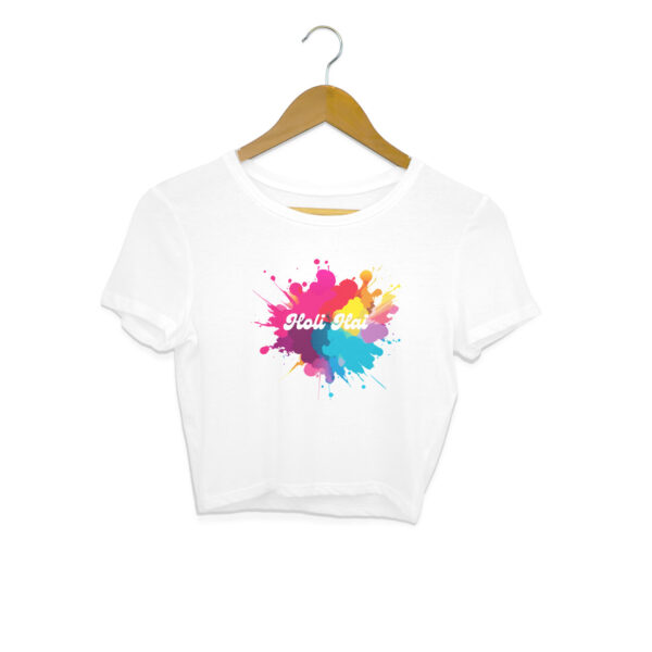 Holi Hai Crop Top For Women - Image 2