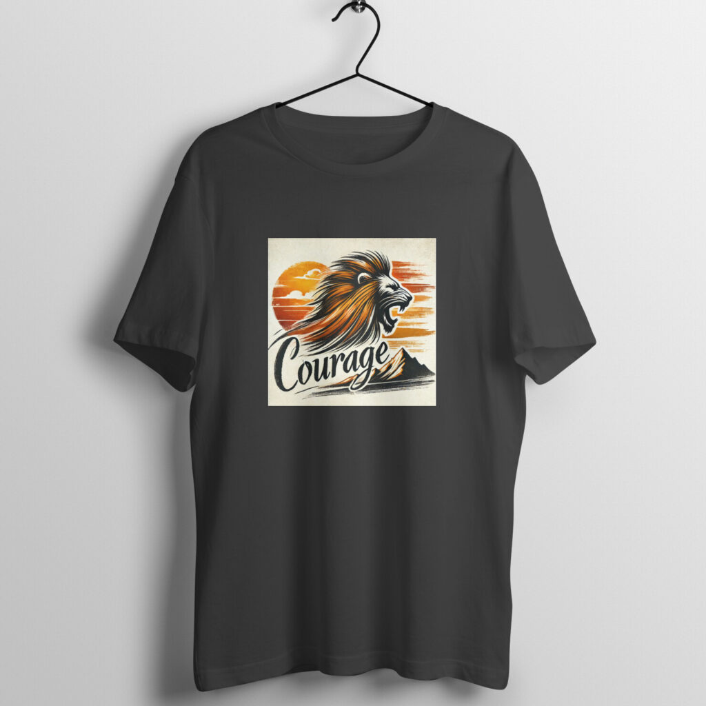 courage tshirt black