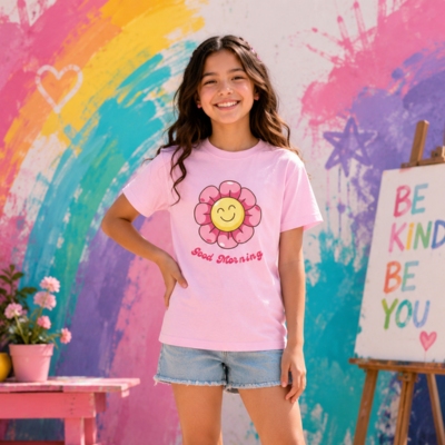 good morning tshirt for girl