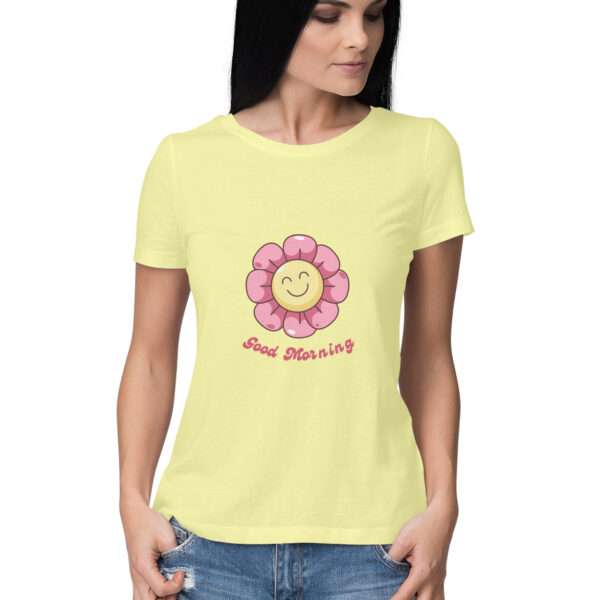 Good Morning Tshirt for Women - Image 3