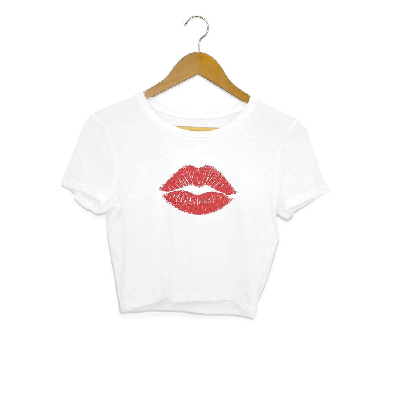 Lipstick Kiss Crop Top For Women - Image 4