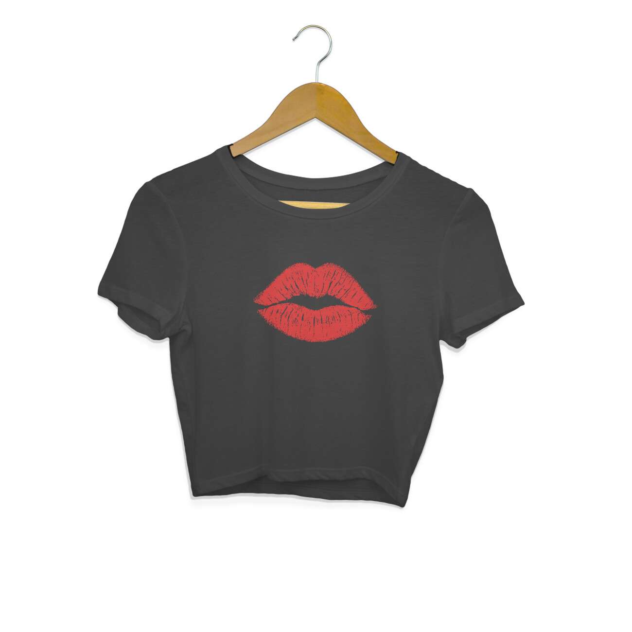 Lipstick Kiss Crop Top For Women - Image 2