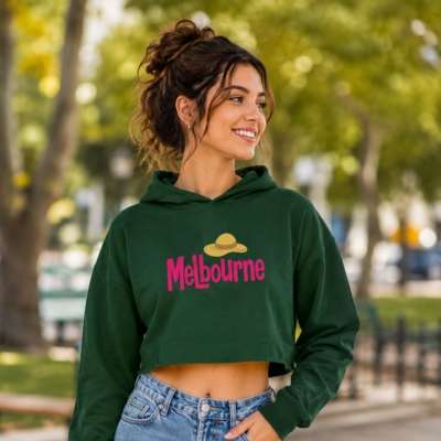 melbourne crop hoodie