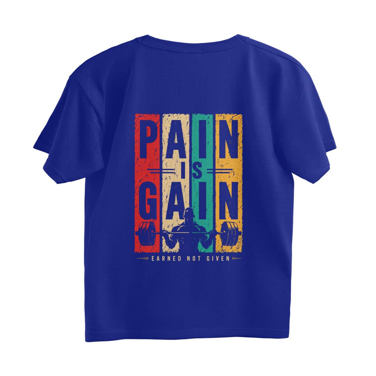Pain is Gain Gym Oversized T-shirt For Men - Image 4